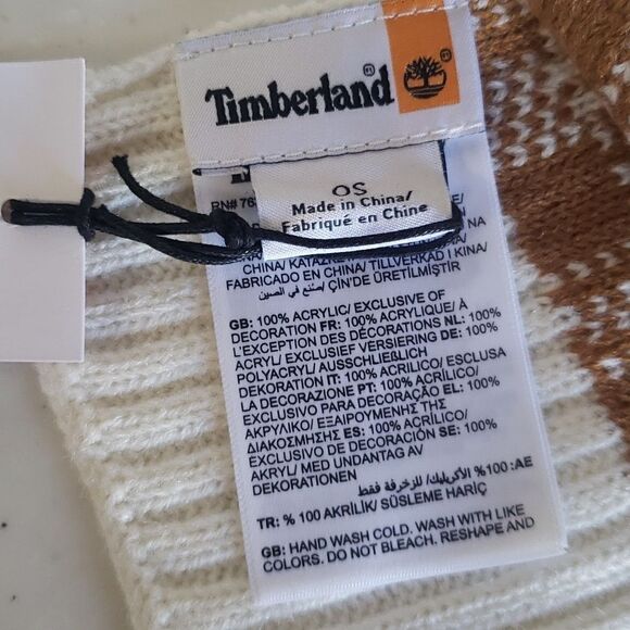 NWT Timberland Acrylic Scarf 62" x 10" - Picture 5 of 9